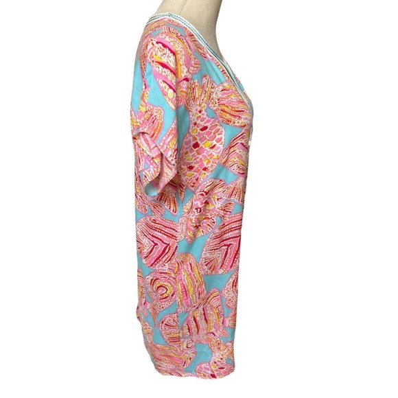 Lilly Pulitzer Harlow Tunic Dress in Breakwater Tini Bikini Rayon Size XS - Picture 5 of 9